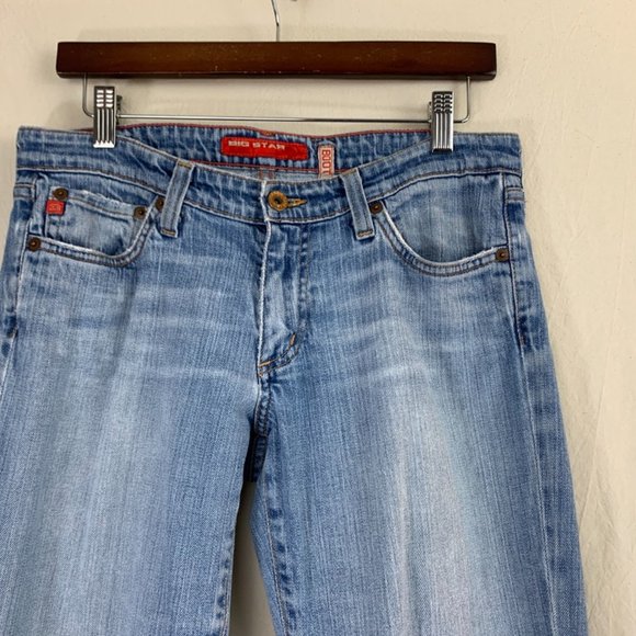 Big Star Bootcut Jean in Medium Indigo Distressed - Picture 6 of 10